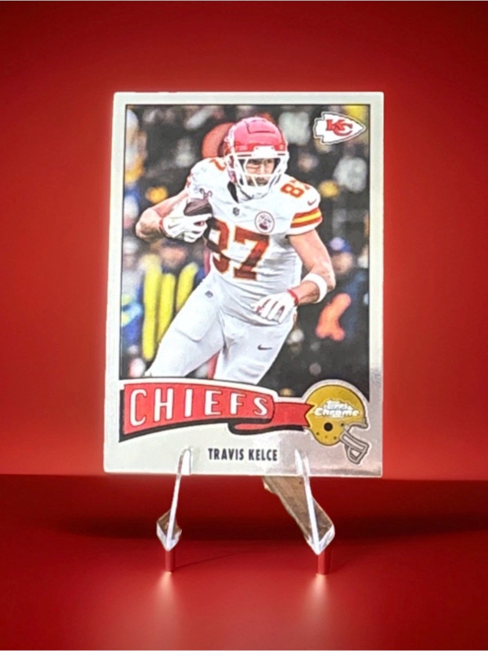 Topps Chrome Travis Kelce 2025 Topps Football Retro #1975-17 Chiefs